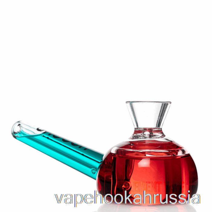 Vape Russia Cheech Glass, двойная булочка, замораживаемая ручная трубка, красный/синий